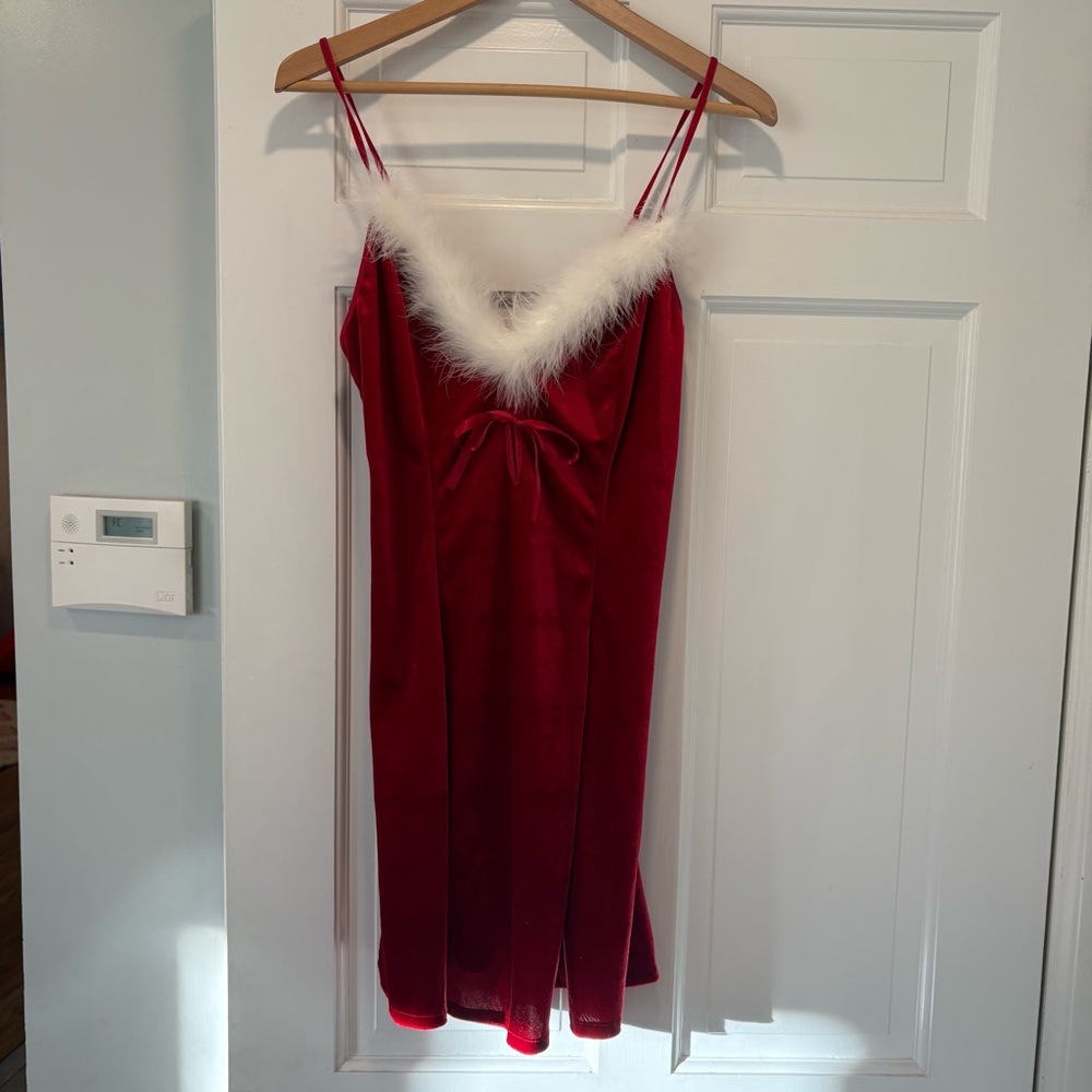 Secret Treasures Vintage Pristine Santa Baby Mrs Clause Lingerie Nighty Dress M - Picture 3 of 7